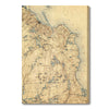 Plymouth, Massachusetts Map from 1894 DaydreamHQ Grand Wood Wall Art 18x24