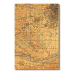 Minneapolis, Minnesota Map from 1896 DaydreamHQ Grand Wood Wall Art 32x48