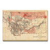 Montana Map from 1883 DaydreamHQ Grand Wood Wall Art 24x18