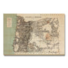 Oregon Map from 1879 DaydreamHQ Grand Wood Wall Art 48x32