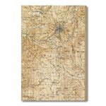 Mount Hood, Oregon Map from 1924 DaydreamHQ Grand Wood Wall Art 18x24