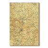 Mt. Jefferson, Oregon Map from 1930 DaydreamHQ Grand Wood Wall Art 18x24