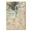 Philadelphia, Pennsylvania Map from 1894 DaydreamHQ Grand Wood Wall Art 18x24