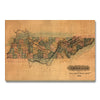 Tennessee Map from 1826 DaydreamHQ Grand Wood Wall Art 48x32