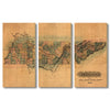Tennessee Map from 1826 DaydreamHQ Grand Wood Wall Art 60x40 (3pc set)
