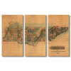 Tennessee Map from 1826 DaydreamHQ Grand Wood Wall Art 72x48 (3pc set)