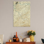 Knoxville, Tennessee Map from 1894 DaydreamHQ Grand Wood Wall Art 24x36