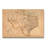 Texas Map from 1857 DaydreamHQ Grand Wood Wall Art 24x18