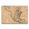 America As Divided By European Powers Map from 1774 DaydreamHQ Grand Wood Wall Art 36x24