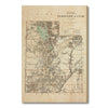 Utah Map from 1879 DaydreamHQ Grand Wood Wall Art 32x48