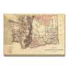 Washington Map from 1879 DaydreamHQ Grand Wood Wall Art 24x18