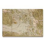 The Puget Sound & San Juan Islands Map from 1957 DaydreamHQ Grand Wood Wall Art 48x32