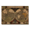 World Map from 1595 DaydreamHQ Grand Wood Wall Art 48x32