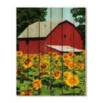 Sunflower Barn - Photography on Wood DaydreamHQ Photography on Wood 32x42