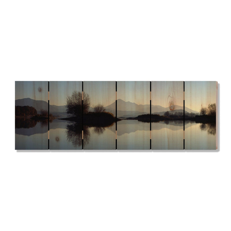 Still Lake - Photography on Wood DaydreamHQ Photography on Wood 32x11