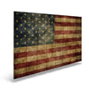 Rustic American Flag on Wood