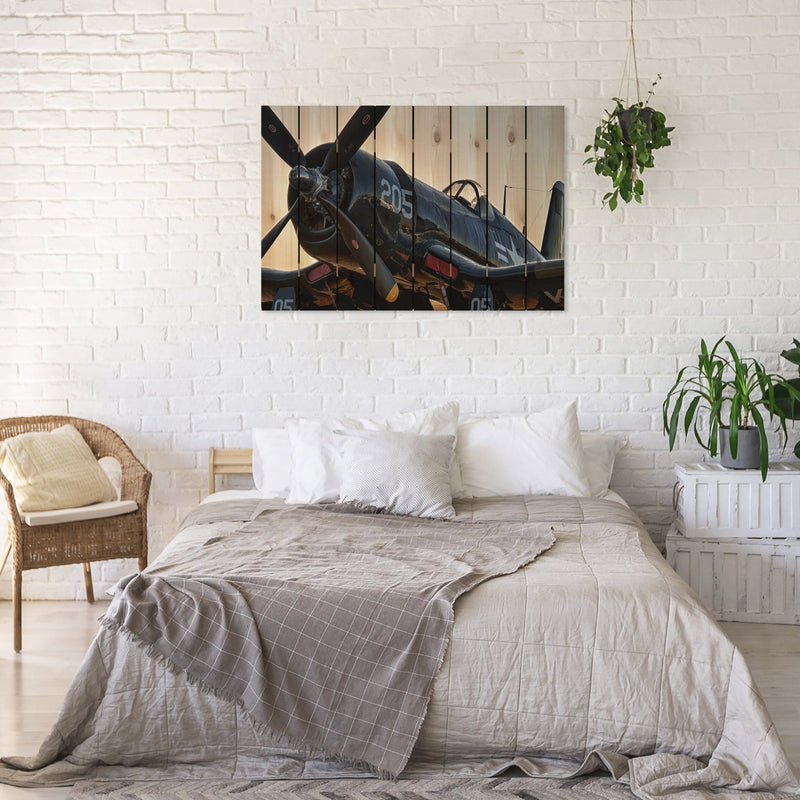 WWII Corsair - Photography on Wood DaydreamHQ Photography on Wood