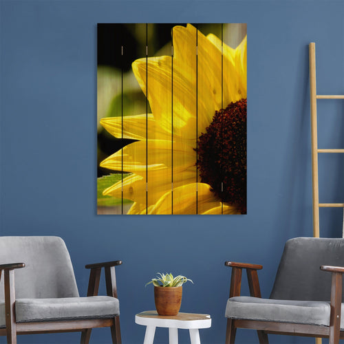 Yellow Sunflower - Photography on Wood DaydreamHQ Photography on Wood 32x42
